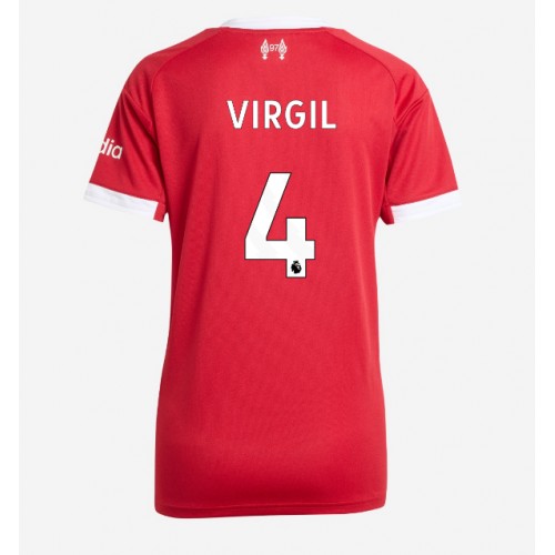 Liverpool Virgil van Dijk #4 Domaci Dres Ženska 2025-26 Kratak Rukav Liverpool Virgil van Dijk #4 Domaci Dres Ženska 2025-26 Kratak Rukav