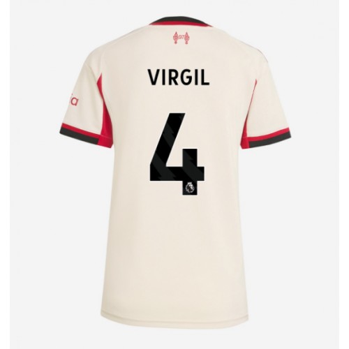Liverpool Virgil van Dijk #4 Gostujuci Dres Ženska 2025-26 Kratak Rukav Liverpool Virgil van Dijk #4 Gostujuci Dres Ženska 2025-26 Kratak Rukav