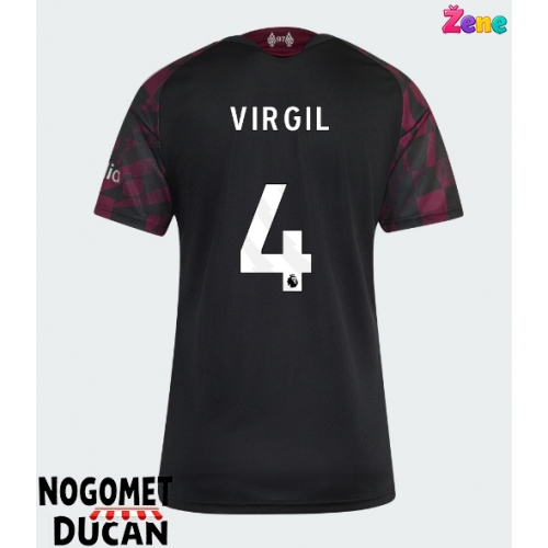 Liverpool Virgil van Dijk #4 Rezervni Dres Ženska 2026-27 Kratak Rukav Liverpool Virgil van Dijk #4 Rezervni Dres Ženska 2026-27 Kratak Rukav