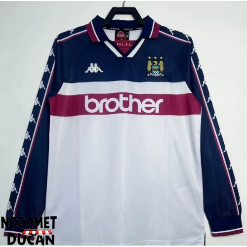 Manchester City 1997-1998 Retro Gostujuci Dres Dugi Rukav Manchester City 1997-1998 Retro Gostujuci Dres Dugi Rukav