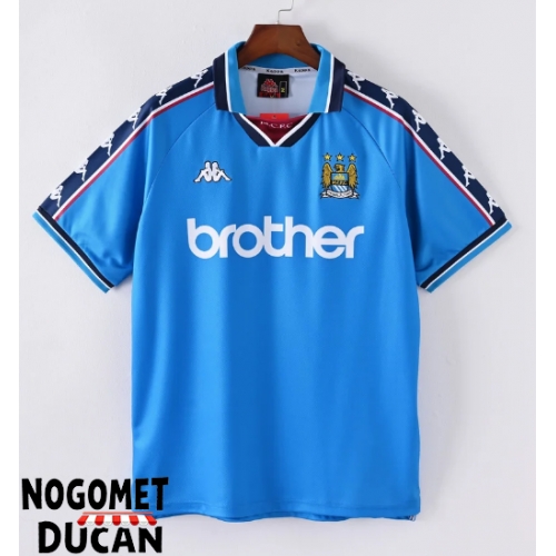 Manchester City 1997-1999 Retro Domaci Dres Kratak Rukav Manchester City 1997-1999 Retro Domaci Dres Kratak Rukav