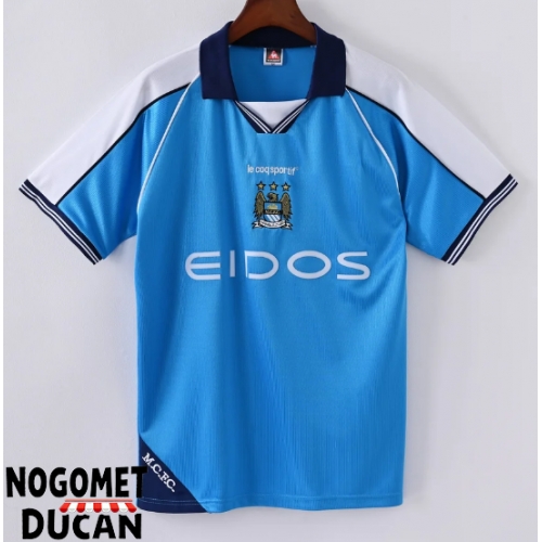 Manchester City 1999-2001 Retro Domaci Dres Kratak Rukav Manchester City 1999-2001 Retro Domaci Dres Kratak Rukav