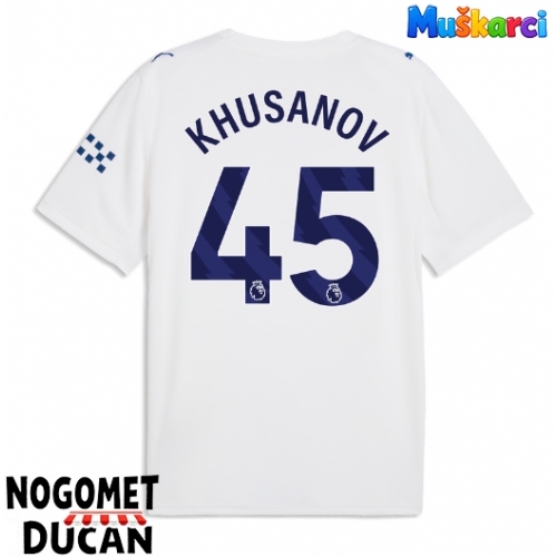 Manchester City Abdukodir Khusanov #45 Rezervni Dres 2026-27 Kratak Rukav Manchester City Abdukodir Khusanov #45 Rezervni Dres 2026-27 Kratak Rukav