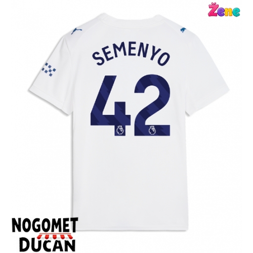 Manchester City Antoine Semenyo #42 Rezervni Dres Ženska 2026-27 Kratak Rukav Manchester City Antoine Semenyo #42 Rezervni Dres Ženska 2026-27 Kratak Rukav