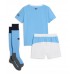 Manchester City Domaci Dres za djecu 2025-26 Kratak Rukav (+ Kratke hlače)