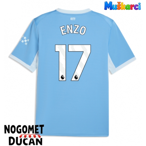 Manchester City Enzo Fernandez #17 Domaci Dres 2026-27 Kratak Rukav Manchester City Enzo Fernandez #17 Domaci Dres 2026-27 Kratak Rukav