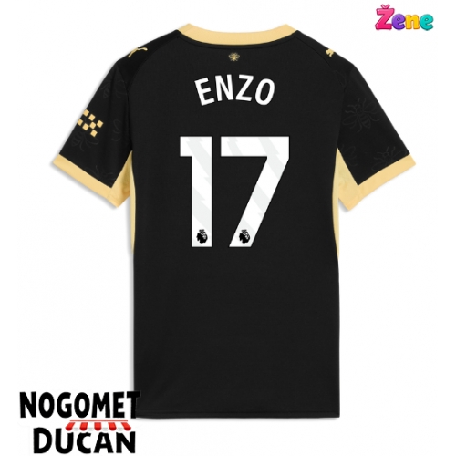 Manchester City Enzo Fernandez #17 Gostujuci Dres Ženska 2026-27 Kratak Rukav Manchester City Enzo Fernandez #17 Gostujuci Dres Ženska 2026-27 Kratak Rukav