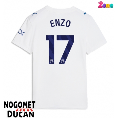 Manchester City Enzo Fernandez #17 Rezervni Dres Ženska 2026-27 Kratak Rukav Manchester City Enzo Fernandez #17 Rezervni Dres Ženska 2026-27 Kratak Rukav