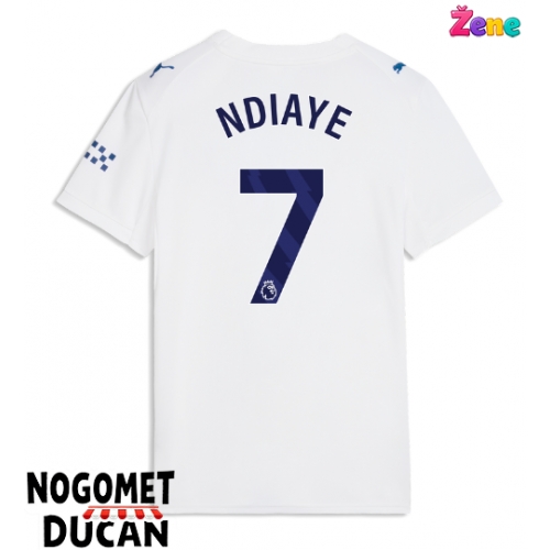 Manchester City Iliman Ndiaye #7 Rezervni Dres Ženska 2026-27 Kratak Rukav Manchester City Iliman Ndiaye #7 Rezervni Dres Ženska 2026-27 Kratak Rukav