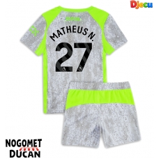 Manchester City Matheus Nunes #27 Rezervni Dres za djecu 2025-26 Kratak Rukav (+ Kratke hlače)