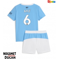 Manchester City Nathan Ake #6 Domaci Dres za djecu 2025-26 Kratak Rukav (+ Kratke hlače)