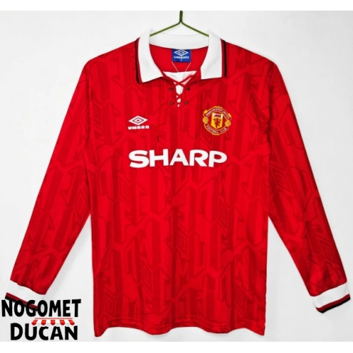 Manchester United 1992-1994 Retro Domaci Dres Dugi Rukav Manchester United 1992-1994 Retro Domaci Dres Dugi Rukav
