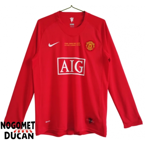 Manchester United 2007-2008 Champions League Retro Domaci Dres Dugi Rukav Manchester United 2007-2008 Champions League Retro Domaci Dres Dugi Rukav