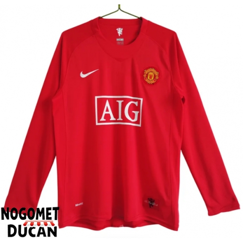 Manchester United 2007-2008 Retro Domaci Dres Dugi Rukav Manchester United 2007-2008 Retro Domaci Dres Dugi Rukav
