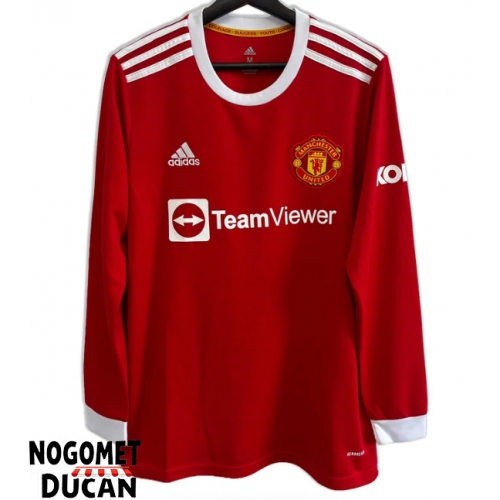 Manchester United 2021-2022 Retro Domaci Dres Dugi Rukav Manchester United 2021-2022 Retro Domaci Dres Dugi Rukav