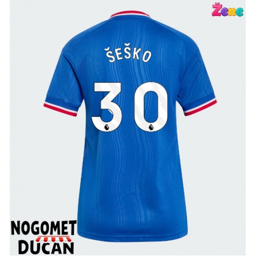 Manchester United Benjamin Sesko #30 Gostujuci Dres Ženska 2026-27 Kratak Rukav Manchester United Benjamin Sesko #30 Gostujuci Dres Ženska 2026-27 Kratak Rukav