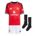 Manchester United Bruno Fernandes #8 Domaci Dres za djecu 2025-26 Kratak Rukav (+ Kratke hlače)