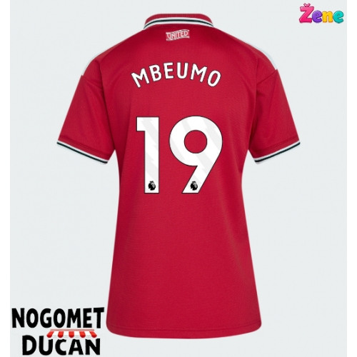 Manchester United Bryan Mbeumo #19 Domaci Dres Ženska 2026-27 Kratak Rukav Manchester United Bryan Mbeumo #19 Domaci Dres Ženska 2026-27 Kratak Rukav