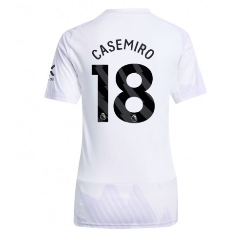 Manchester United Casemiro #18 Gostujuci Dres Ženska 2025-26 Kratak Rukav Manchester United Casemiro #18 Gostujuci Dres Ženska 2025-26 Kratak Rukav