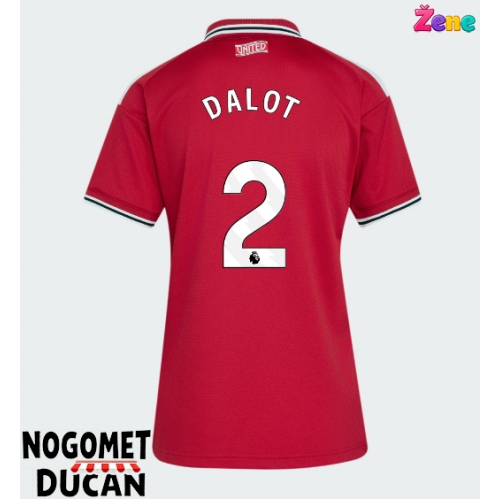 Manchester United Diogo Dalot #2 Domaci Dres Ženska 2026-27 Kratak Rukav Manchester United Diogo Dalot #2 Domaci Dres Ženska 2026-27 Kratak Rukav
