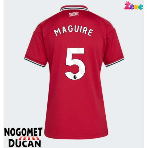 Manchester United Harry Maguire #5 Domaci Dres Ženska 2026-27 Kratak Rukav Manchester United Harry Maguire #5 Domaci Dres Ženska 2026-27 Kratak Rukav
