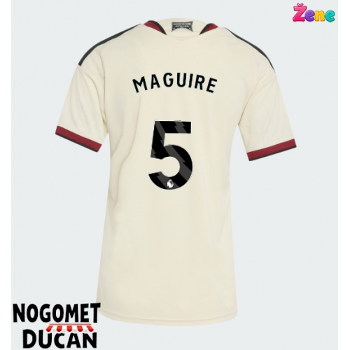 Manchester United Harry Maguire #5 Rezervni Dres Ženska 2026-27 Kratak Rukav Manchester United Harry Maguire #5 Rezervni Dres Ženska 2026-27 Kratak Rukav