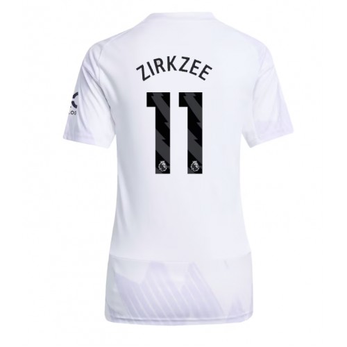 Manchester United Joshua Zirkzee #11 Gostujuci Dres Ženska 2025-26 Kratak Rukav Manchester United Joshua Zirkzee #11 Gostujuci Dres Ženska 2025-26 Kratak Rukav