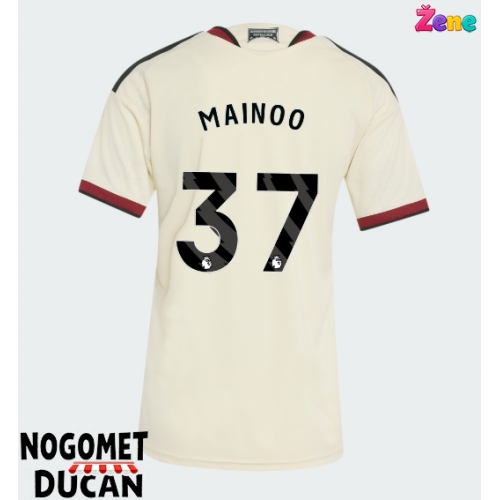 Manchester United Kobbie Mainoo #37 Rezervni Dres Ženska 2026-27 Kratak Rukav Manchester United Kobbie Mainoo #37 Rezervni Dres Ženska 2026-27 Kratak Rukav