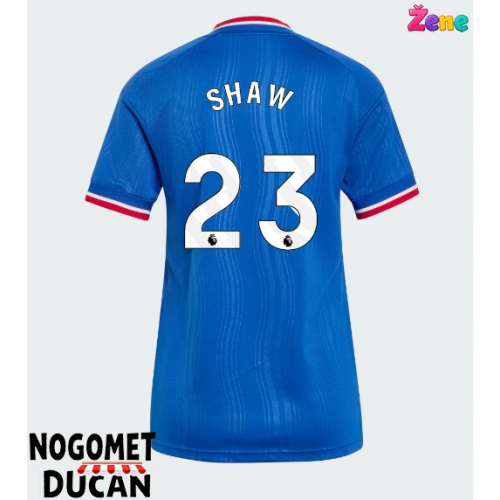 Manchester United Luke Shaw #23 Gostujuci Dres Ženska 2026-27 Kratak Rukav Manchester United Luke Shaw #23 Gostujuci Dres Ženska 2026-27 Kratak Rukav