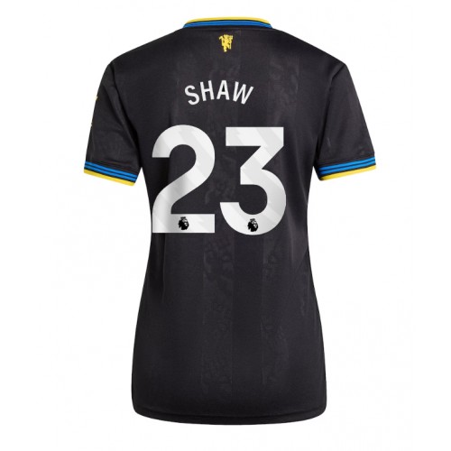 Manchester United Luke Shaw #23 Rezervni Dres Ženska 2025-26 Kratak Rukav Manchester United Luke Shaw #23 Rezervni Dres Ženska 2025-26 Kratak Rukav