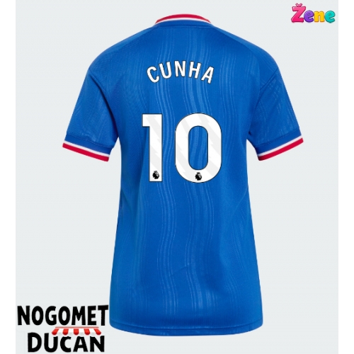 Manchester United Matheus Cunha #10 Gostujuci Dres Ženska 2026-27 Kratak Rukav Manchester United Matheus Cunha #10 Gostujuci Dres Ženska 2026-27 Kratak Rukav