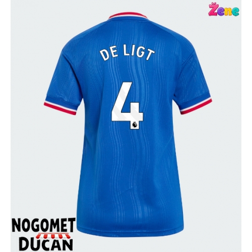 Manchester United Matthijs de Ligt #4 Gostujuci Dres Ženska 2026-27 Kratak Rukav Manchester United Matthijs de Ligt #4 Gostujuci Dres Ženska 2026-27 Kratak Rukav