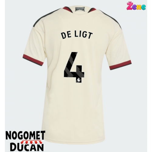 Manchester United Matthijs de Ligt #4 Rezervni Dres Ženska 2026-27 Kratak Rukav Manchester United Matthijs de Ligt #4 Rezervni Dres Ženska 2026-27 Kratak Rukav
