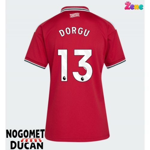 Manchester United Patrick Dorgu #13 Domaci Dres Ženska 2026-27 Kratak Rukav Manchester United Patrick Dorgu #13 Domaci Dres Ženska 2026-27 Kratak Rukav