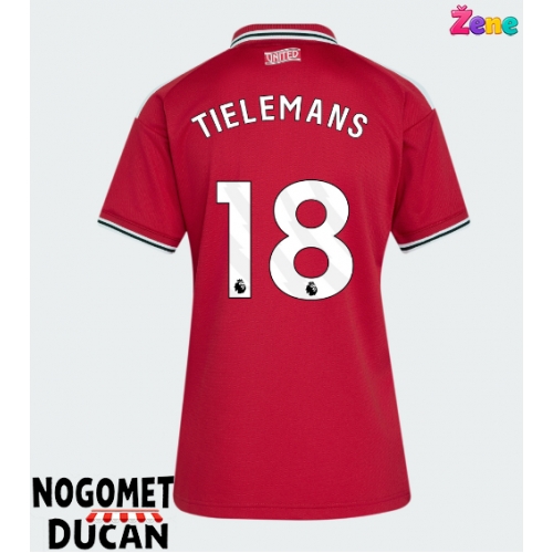 Manchester United Youri Tielemans #18 Domaci Dres Ženska 2026-27 Kratak Rukav Manchester United Youri Tielemans #18 Domaci Dres Ženska 2026-27 Kratak Rukav