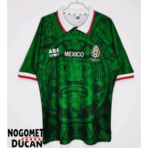 Meksiko 1998 Retro Domaci Dres Kratak Rukav Meksiko 1998 Retro Domaci Dres Kratak Rukav