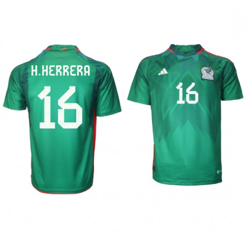 Meksiko Hector Herrera #16 Domaci Dres SP 2022 Kratak Rukav