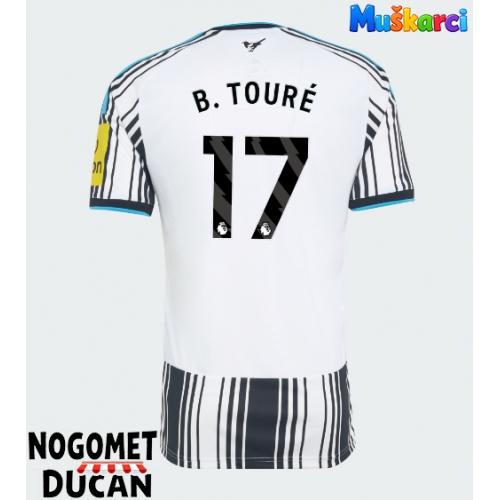 Newcastle United Bazoumana Toure #17 Domaci Dres 2026-27 Kratak Rukav Newcastle United Bazoumana Toure #17 Domaci Dres 2026-27 Kratak Rukav