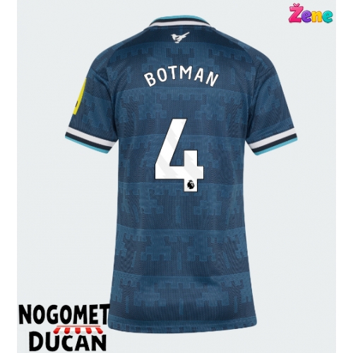 Newcastle United Sven Botman #4 Gostujuci Dres Ženska 2026-27 Kratak Rukav Newcastle United Sven Botman #4 Gostujuci Dres Ženska 2026-27 Kratak Rukav
