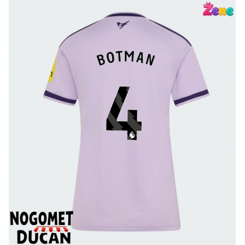 Newcastle United Sven Botman #4 Rezervni Dres Ženska 2026-27 Kratak Rukav Newcastle United Sven Botman #4 Rezervni Dres Ženska 2026-27 Kratak Rukav