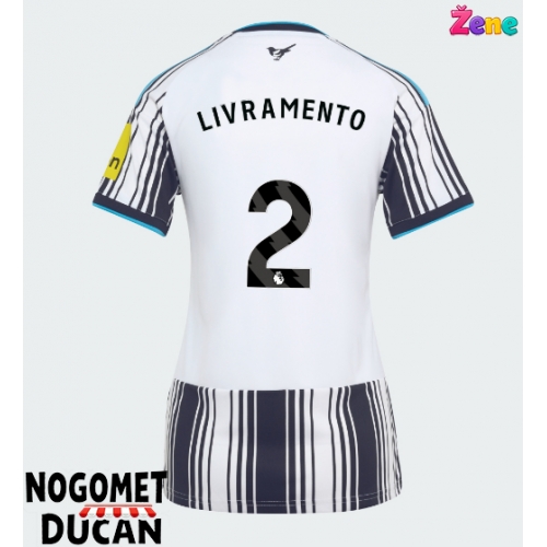 Newcastle United Tino Livramento #2 Domaci Dres Ženska 2026-27 Kratak Rukav Newcastle United Tino Livramento #2 Domaci Dres Ženska 2026-27 Kratak Rukav