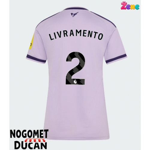 Newcastle United Tino Livramento #2 Rezervni Dres Ženska 2026-27 Kratak Rukav Newcastle United Tino Livramento #2 Rezervni Dres Ženska 2026-27 Kratak Rukav