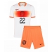 Nizozemska Denzel Dumfries #22 Gostujuci Dres za djecu SP 2026 Kratak Rukav (+ Kratke hlače)