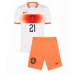Nizozemska Frenkie de Jong #21 Gostujuci Dres za djecu SP 2026 Kratak Rukav (+ Kratke hlače)