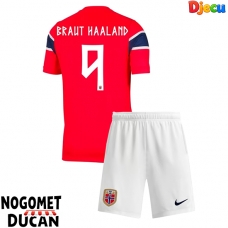 Norveška Erling Haaland #9 Domaci Dres za djecu SP 2026 Kratak Rukav (+ Kratke hlače)