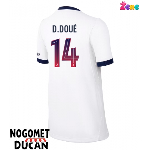 Paris Saint-Germain Desire Doue #14 Gostujuci Dres Ženska 2026-27 Kratak Rukav Paris Saint-Germain Desire Doue #14 Gostujuci Dres Ženska 2026-27 Kratak Rukav