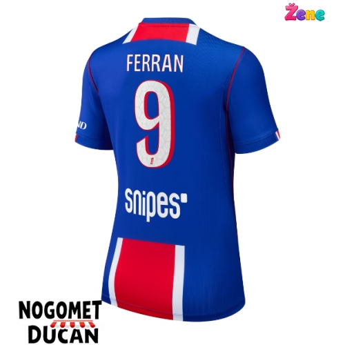Paris Saint-Germain Ferran Torres #9 Domaci Dres Ženska 2026-27 Kratak Rukav Paris Saint-Germain Ferran Torres #9 Domaci Dres Ženska 2026-27 Kratak Rukav
