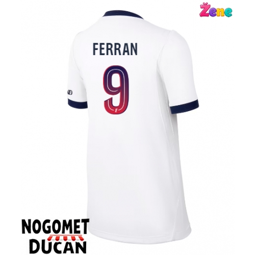 Paris Saint-Germain Ferran Torres #9 Gostujuci Dres Ženska 2026-27 Kratak Rukav Paris Saint-Germain Ferran Torres #9 Gostujuci Dres Ženska 2026-27 Kratak Rukav