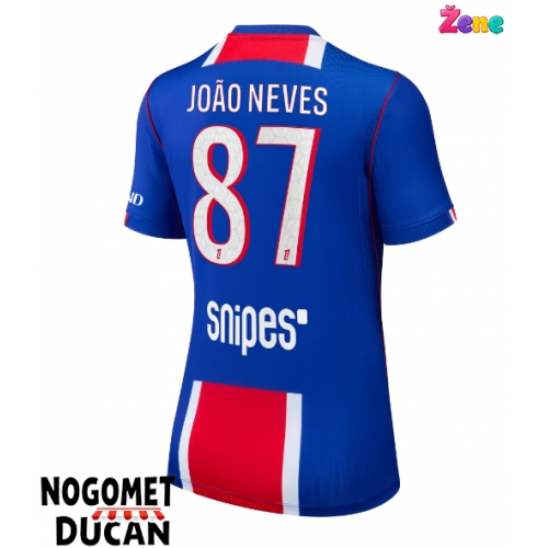 Paris Saint-Germain Joao Neves #87 Domaci Dres Ženska 2026-27 Kratak Rukav Paris Saint-Germain Joao Neves #87 Domaci Dres Ženska 2026-27 Kratak Rukav