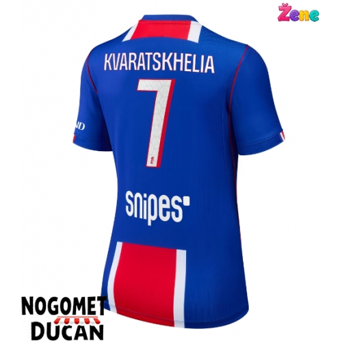 Paris Saint-Germain Khvicha Kvaratskhelia #7 Domaci Dres Ženska 2026-27 Kratak Rukav Paris Saint-Germain Khvicha Kvaratskhelia #7 Domaci Dres Ženska 2026-27 Kratak Rukav